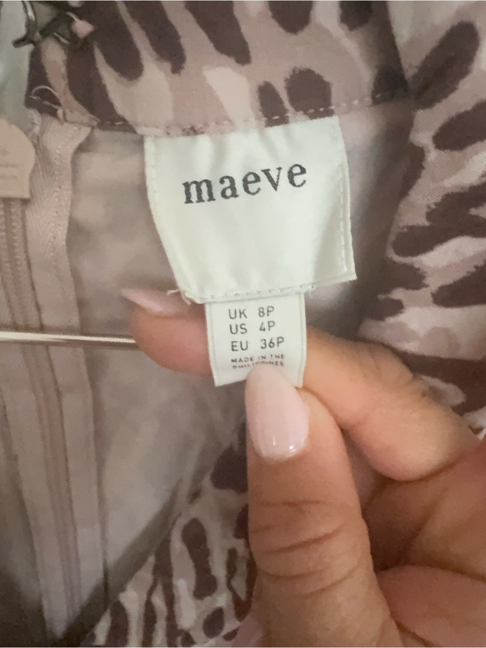 Maeve Pink and Brown Leopard-Print Dress